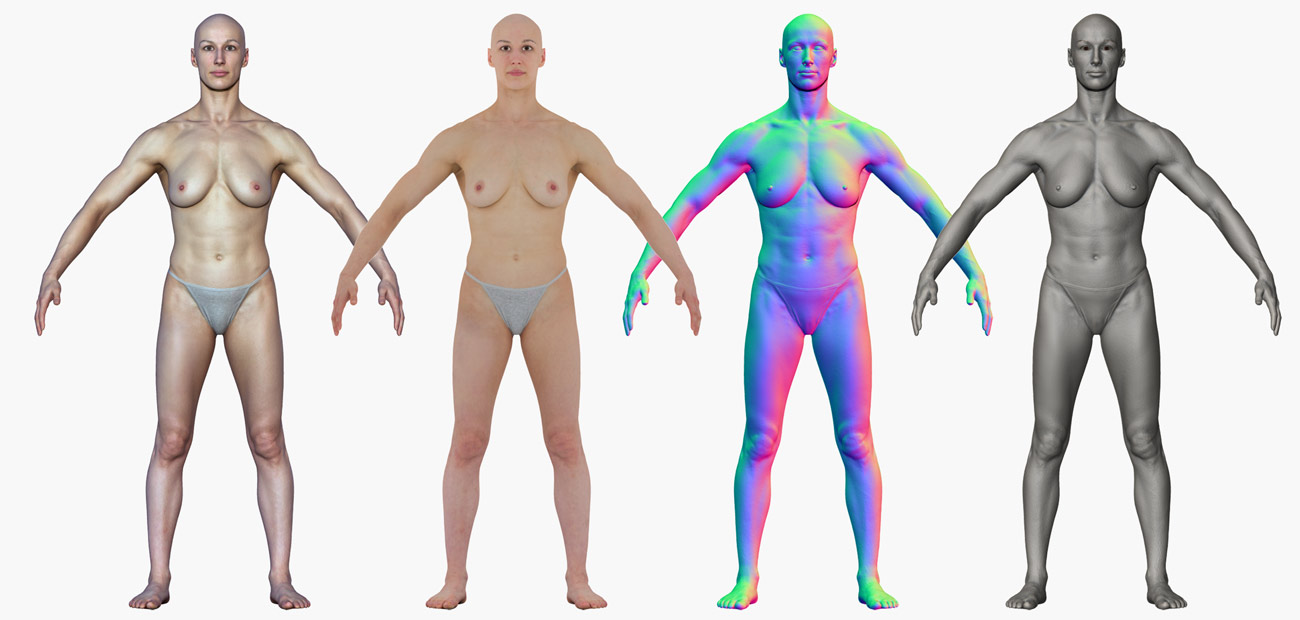 Download 3d female zbrush model